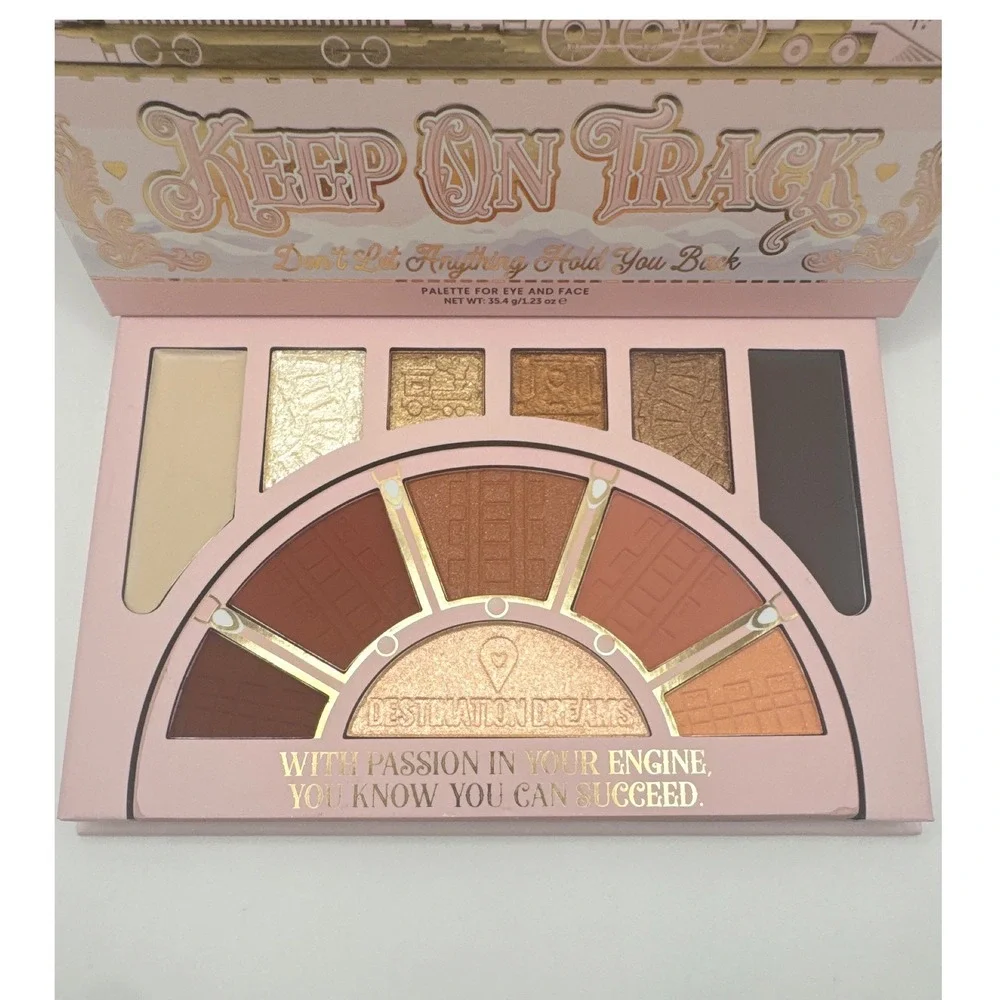 P Louise Keep On‎ Track Eye and Face Palette Warm Gold Brown Shimmer Matte BNIB